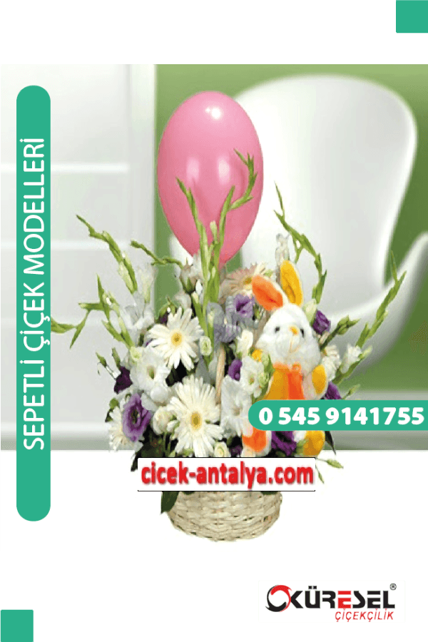 EVİMİZE HOŞGELDİN BEBEĞİMİZ ÜRÜN KODU SPA22 Çiçek Sepet Aranjman
