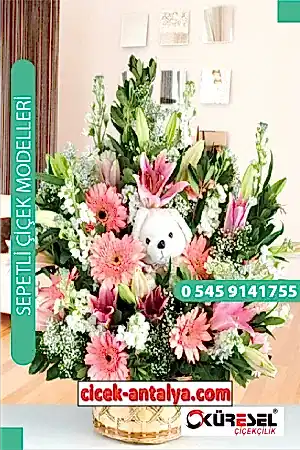 HOŞGELDİN BEBEK ARAJMANI ÜRÜN KODU SPA07 Çiçek Sepet Aranjman